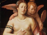 GG 168  GG 168, Cornelis Cornelisz. van Haarlem (1562-1638), Venus und Amor, 1610, Eichenholz, 109,4 x 82,6 cm